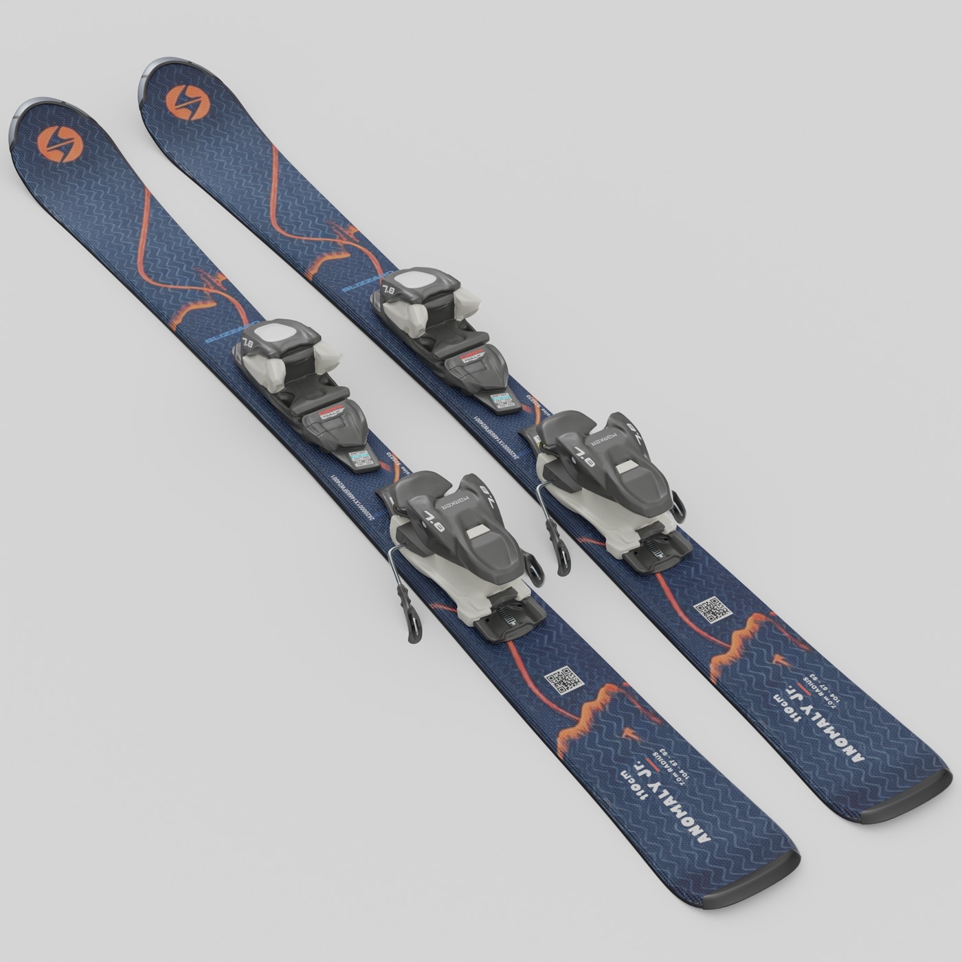 Blizzard Anomaly Jr. skis — 3D, packshot